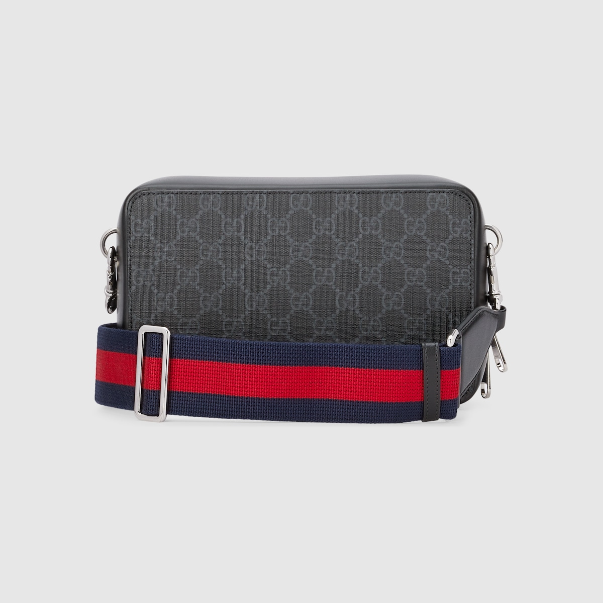 GG Supreme mini shoulder bag in black and grey GG Supreme 