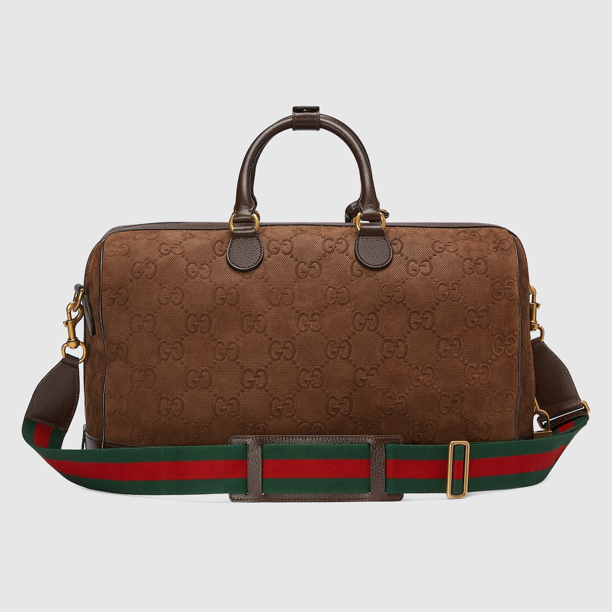 Brown gucci cheap duffle bag