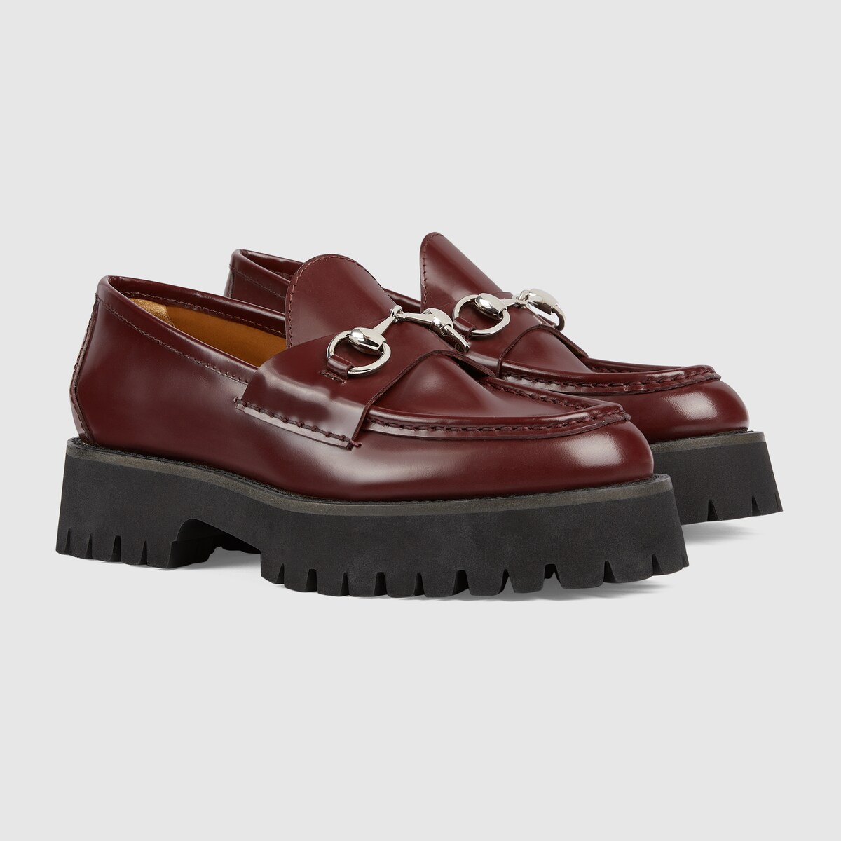 Gucci top burgundy loafers