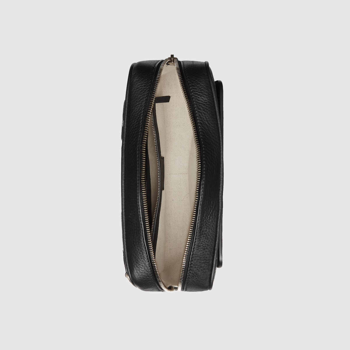 Jumbo GG pouch in black leather | GUCCI® MX