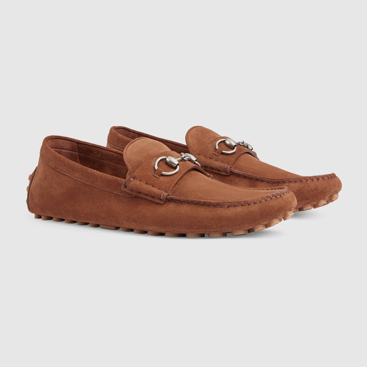 Gucci noel suede driving loafers top