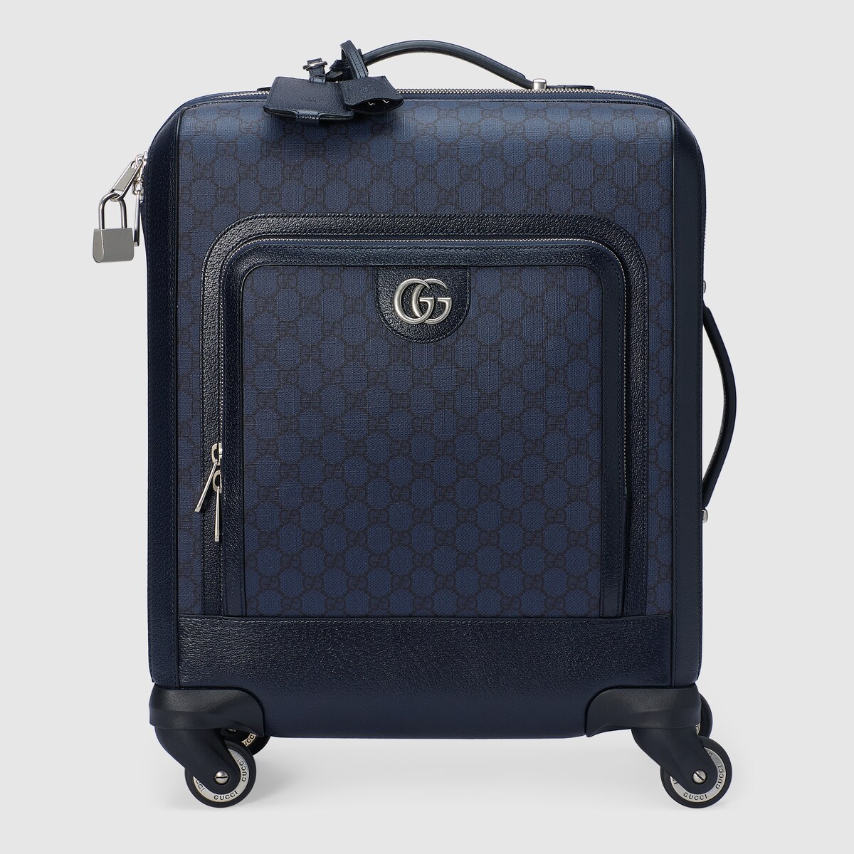 Ophidia small cabin trolley in blue and black Supreme GUCCI US