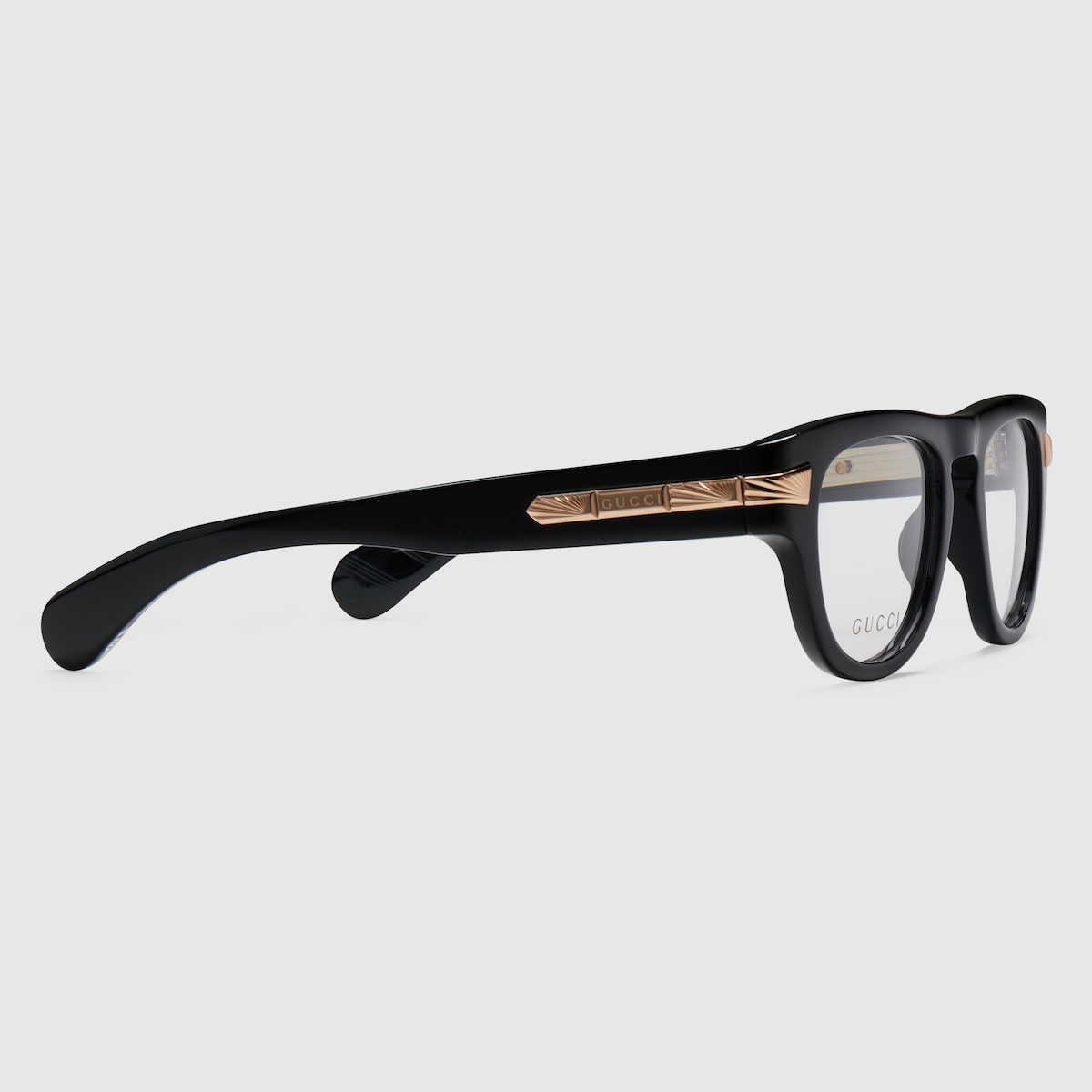 Black frame gucci glasses on sale