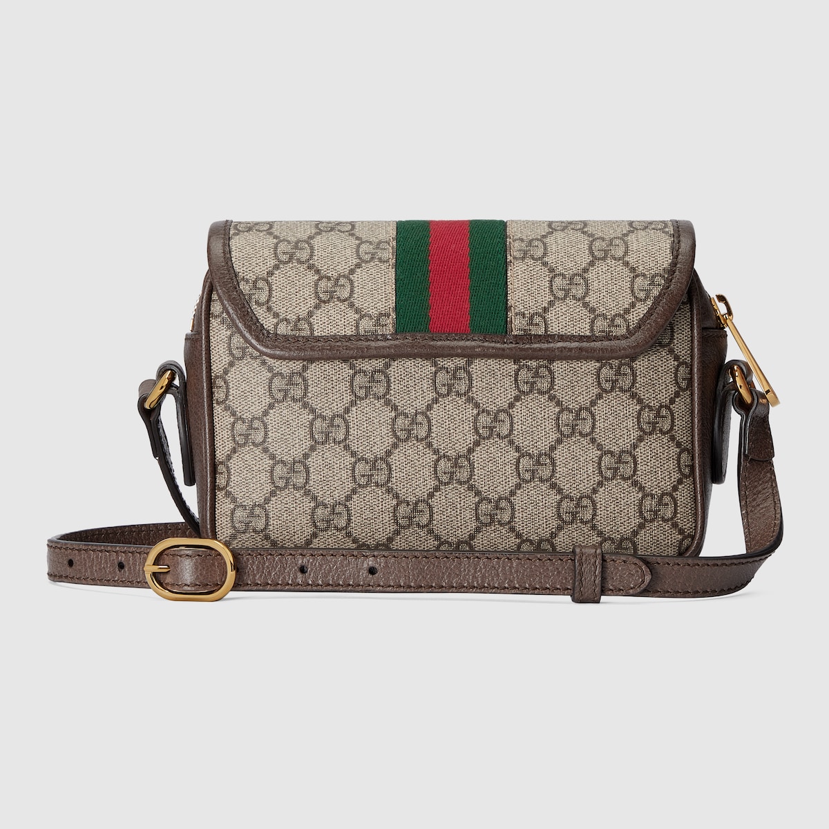 Ophidia mini shoulder bag in beige and ebony GG Supreme GUCCI UK