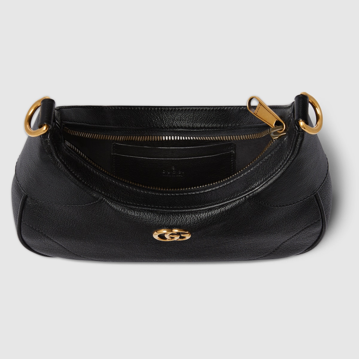 Aphrodite small shoulder bag in black leather | GUCCI® US