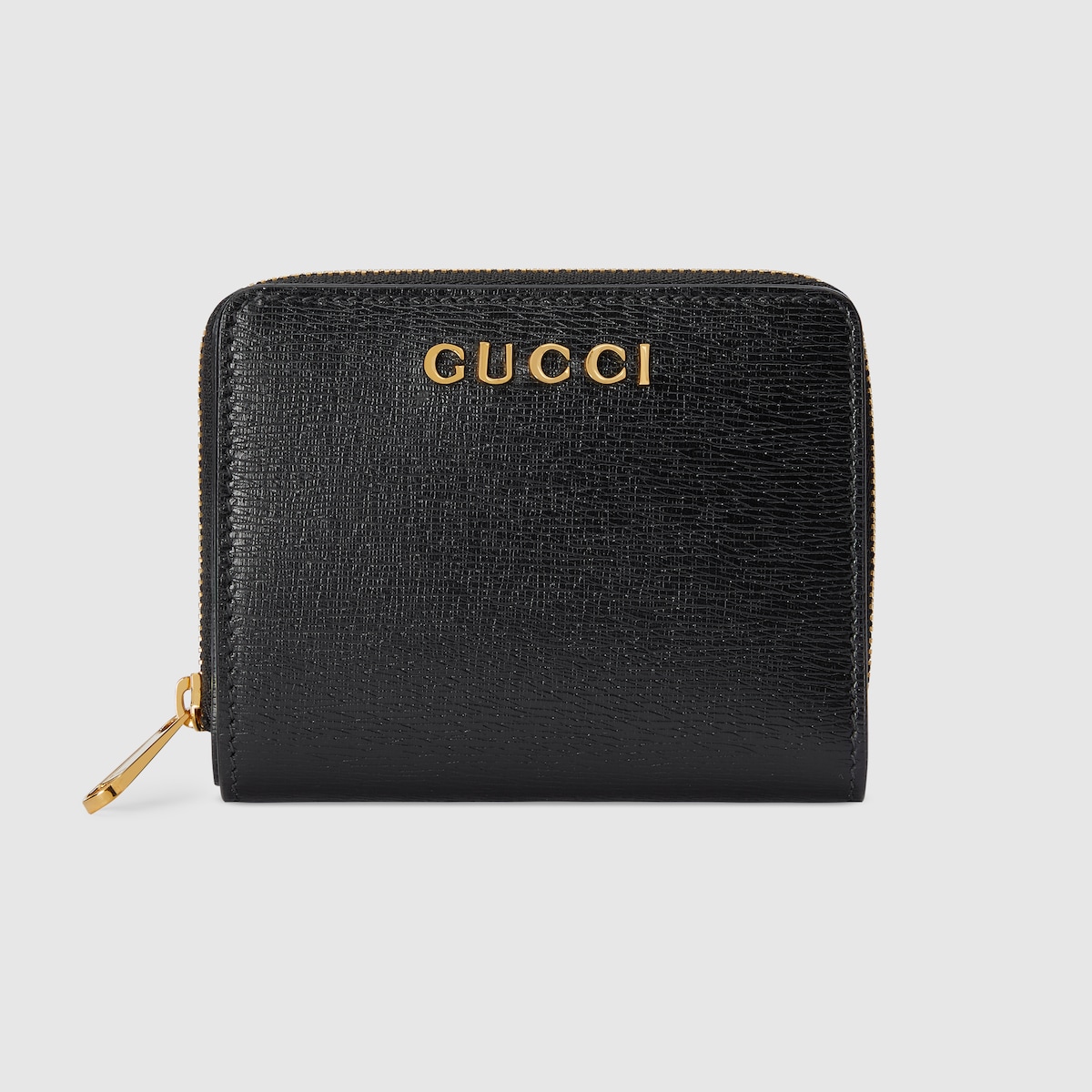Mini portafoglio con logo Gucci in pelle nera GUCCI Italia