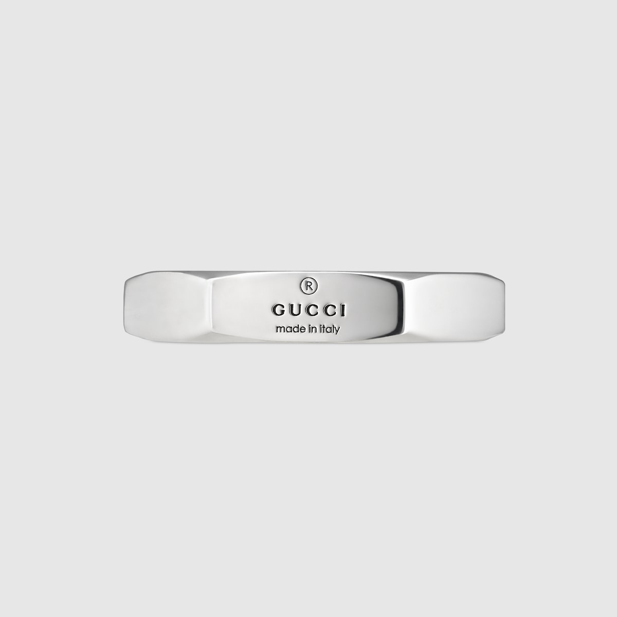 トレードマーク ヘキサゴン リングスターリングシルバー | GUCCI® JP