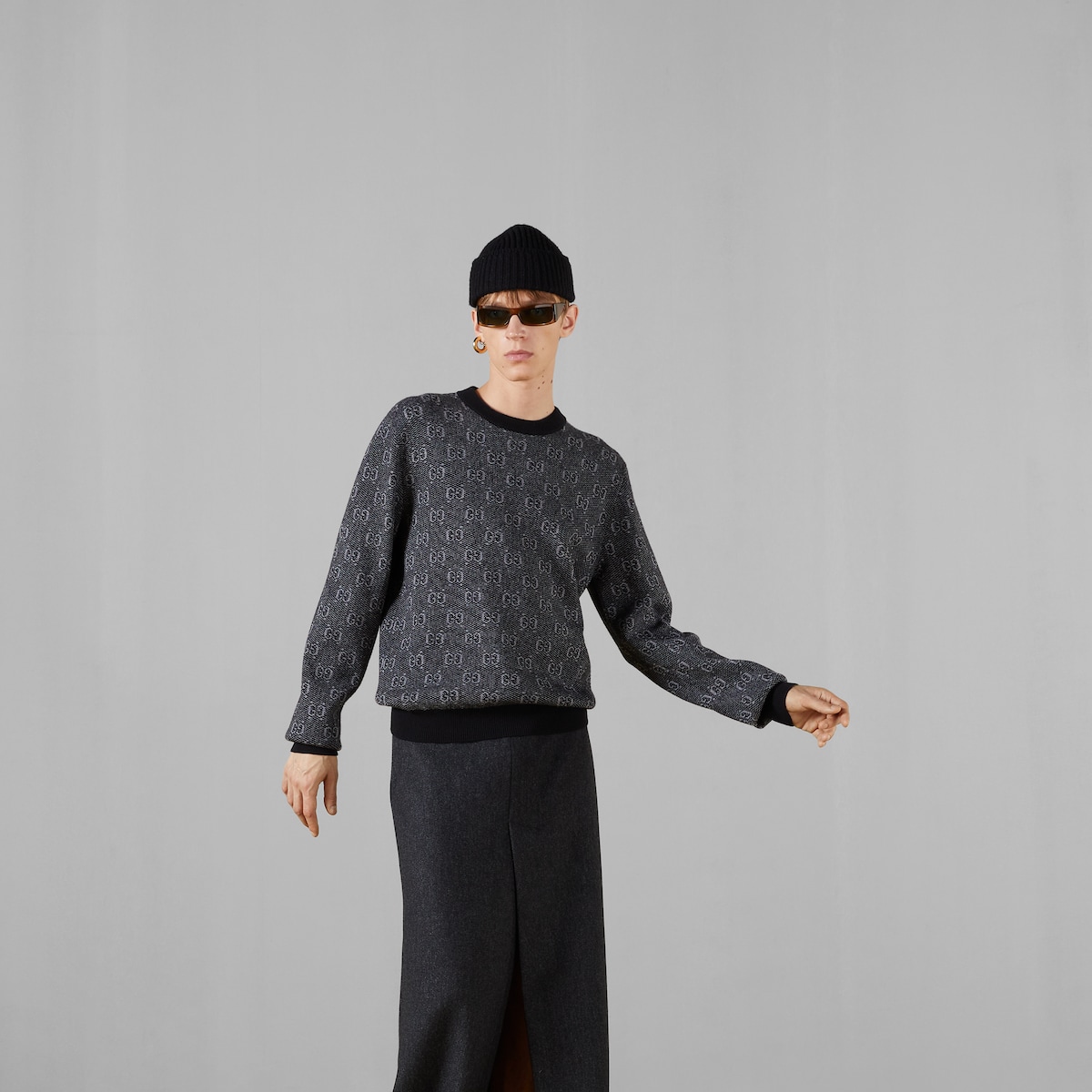 GG wool jacquard sweater