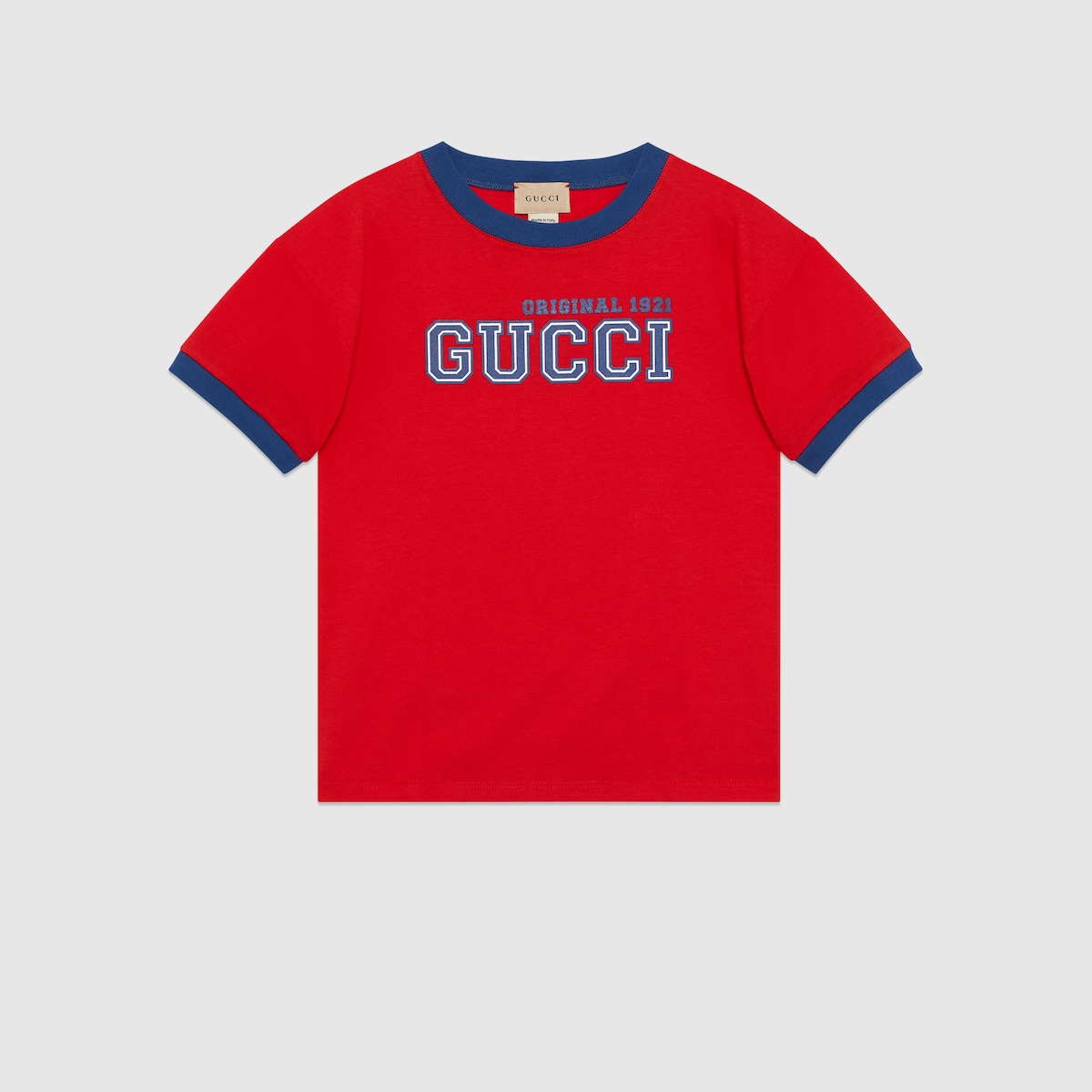 T shirt bambino in cotone Original 1921 in rosso GUCCI CH