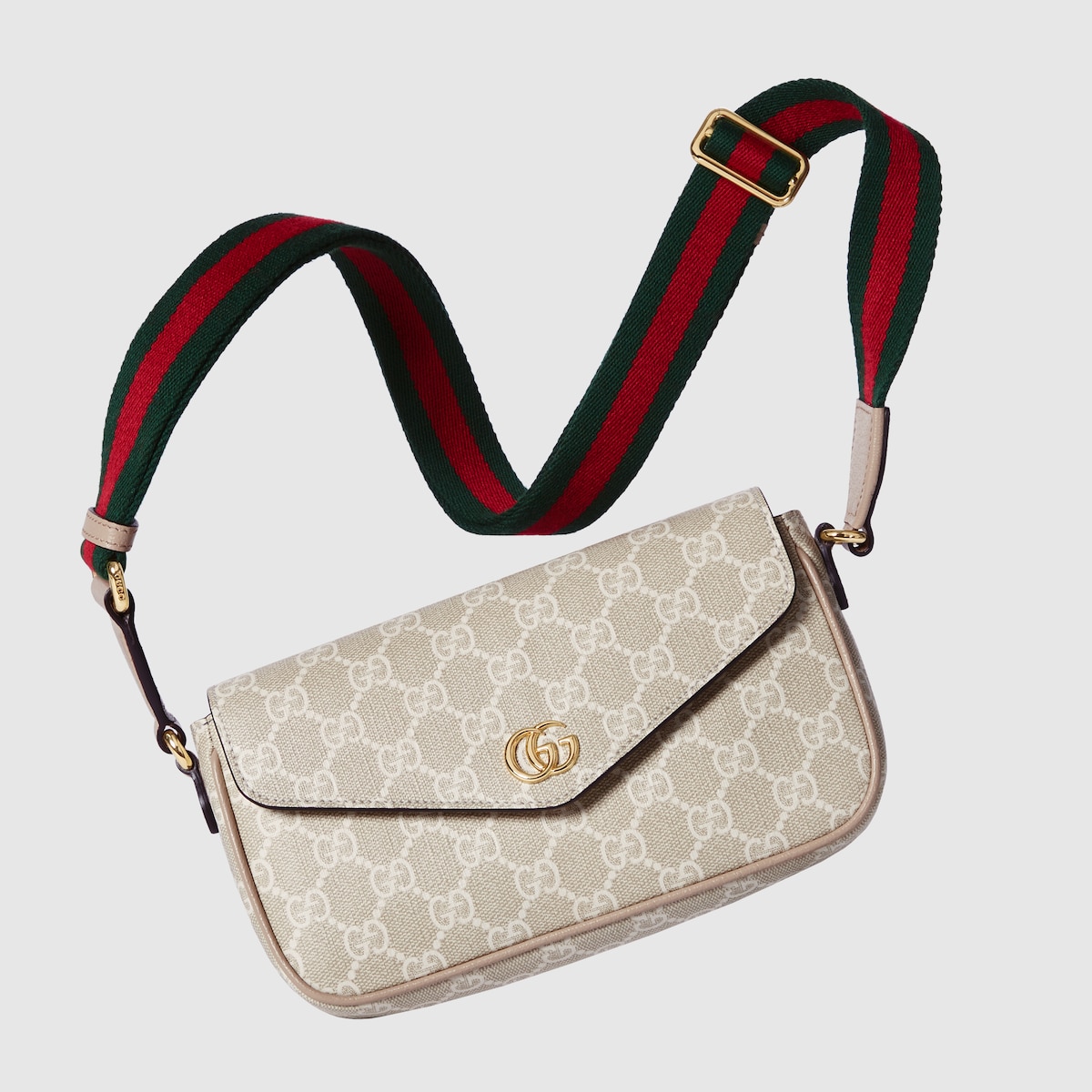Ophidia pochette in beige and ebony Supreme - thumbnail 10