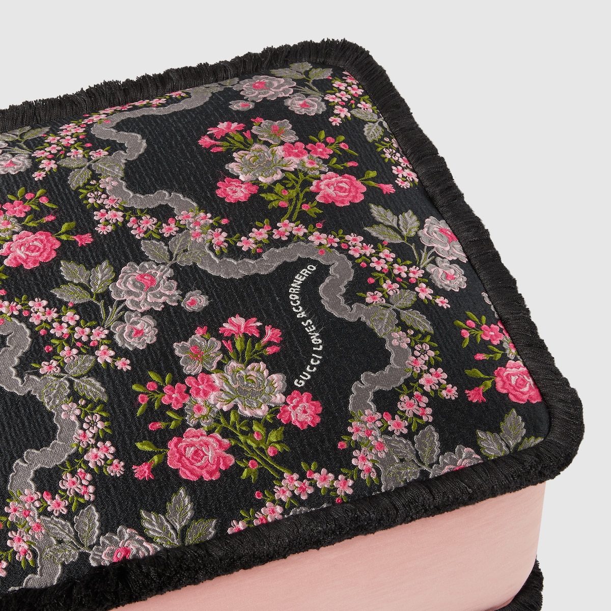 Floral jacquard stool
