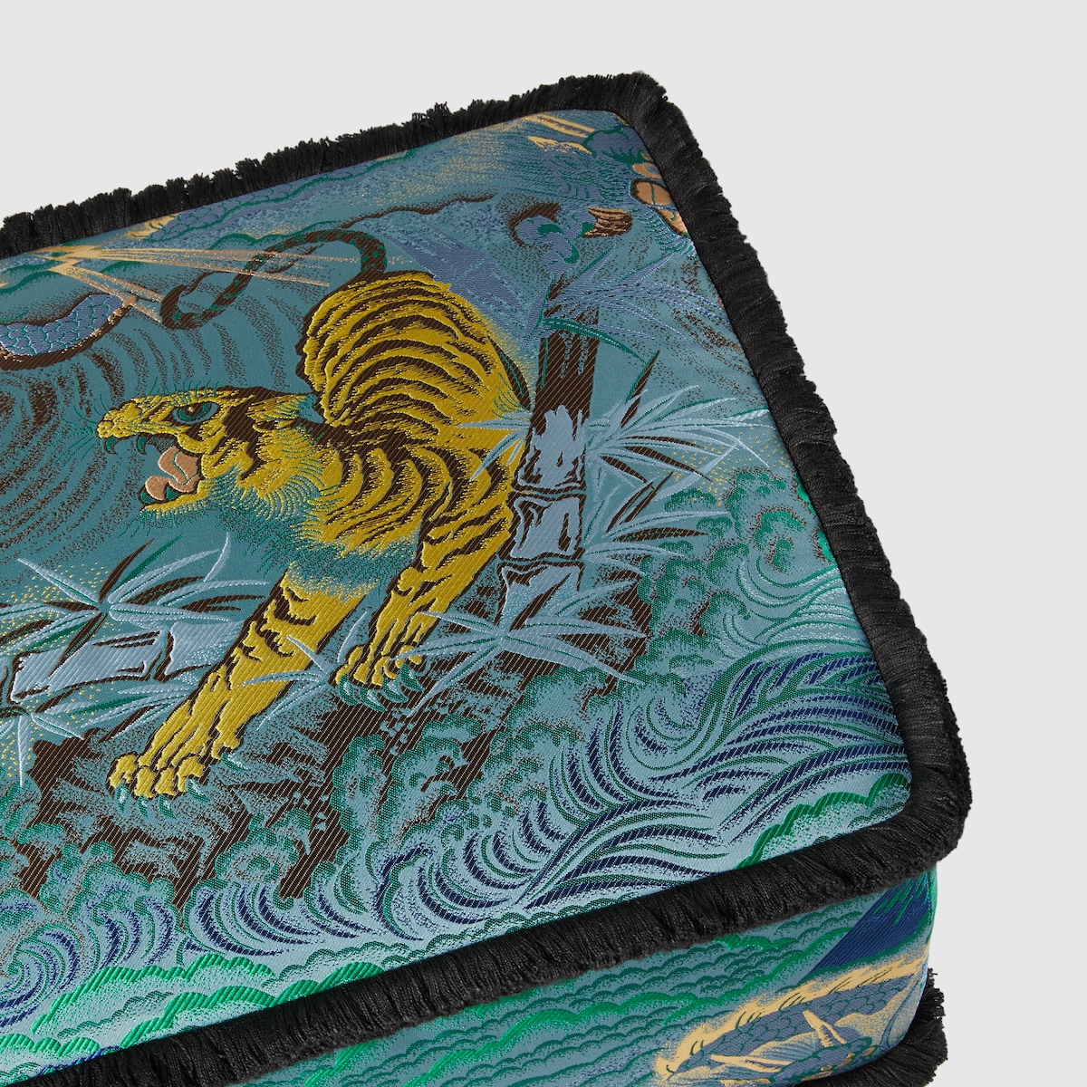 Tiger jacquard stool