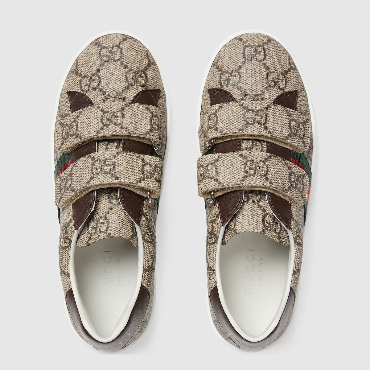 Teen Ace sneaker in beige and brown GG Supreme - thumbnail 9