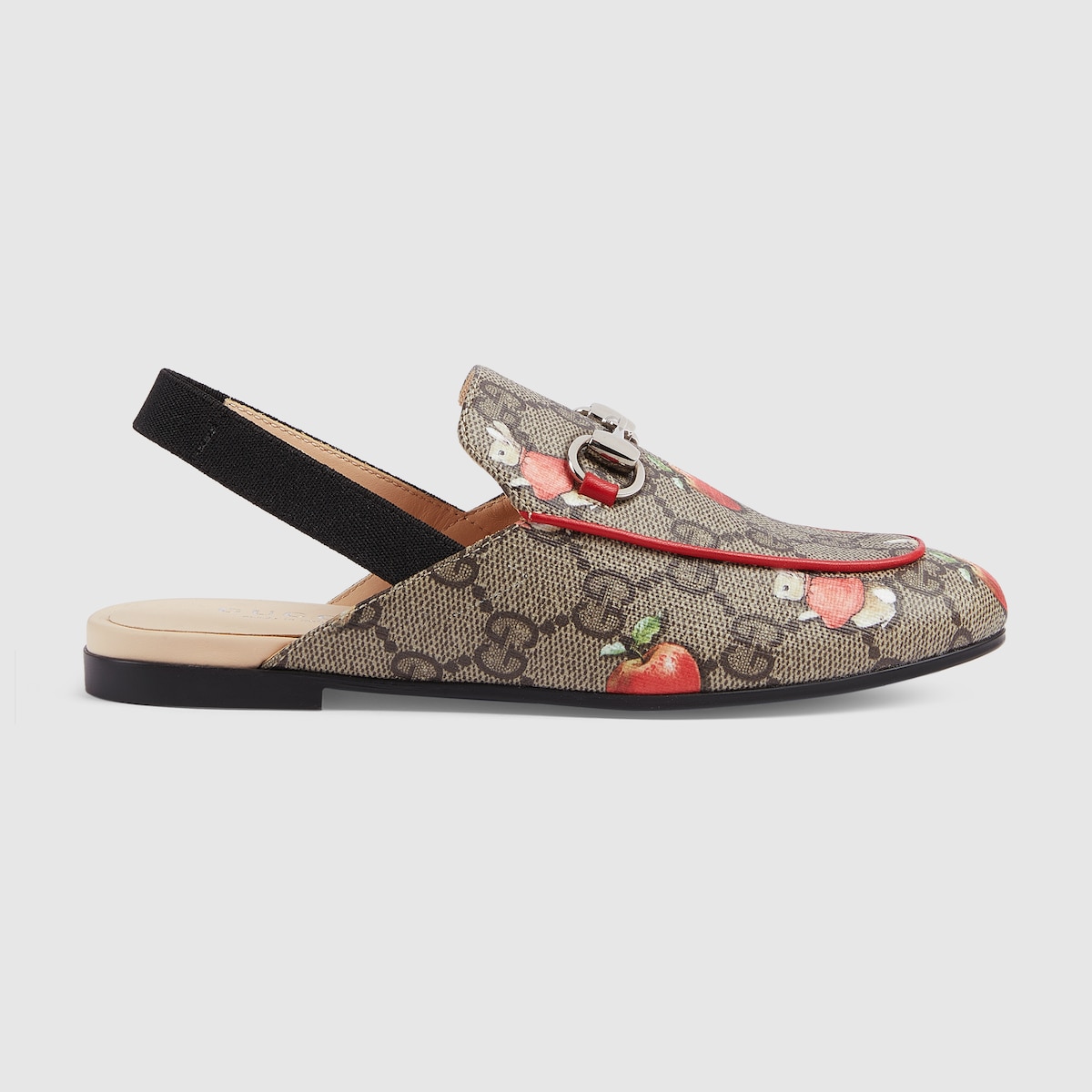 Peter Rabbit x Gucci Princetown slipper in beige and ebony Supreme canvas GUCCI Canada