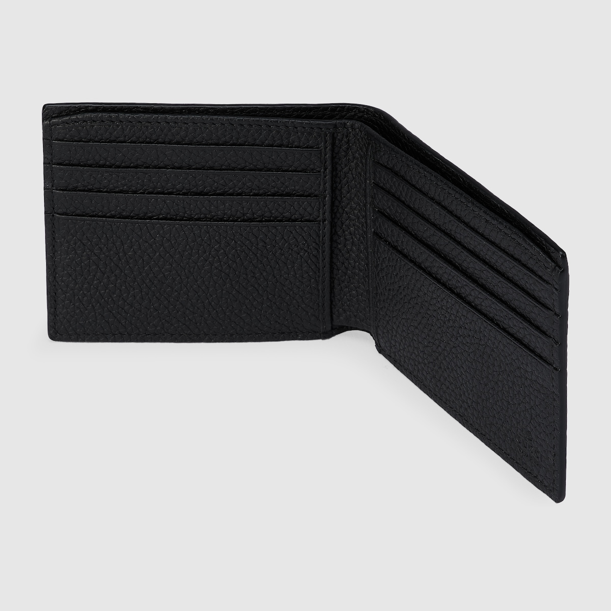 ぐっち　1105040 Bi-fold wallet with Gucci logo in black leather | GUCCI® RO