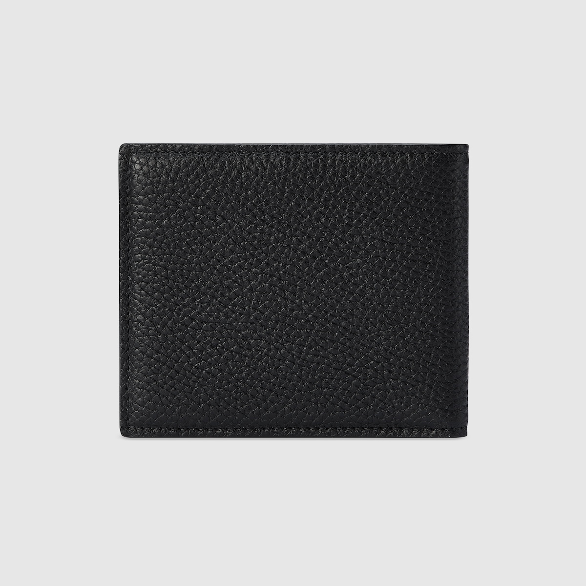 Bi-fold wallet with Gucci logo in black leather