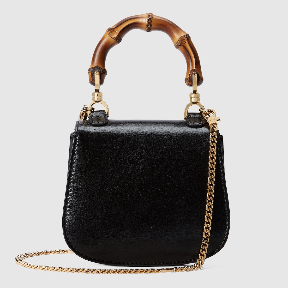 Gucci Bamboo 1947 nano bag in black leather | GUCCI® US