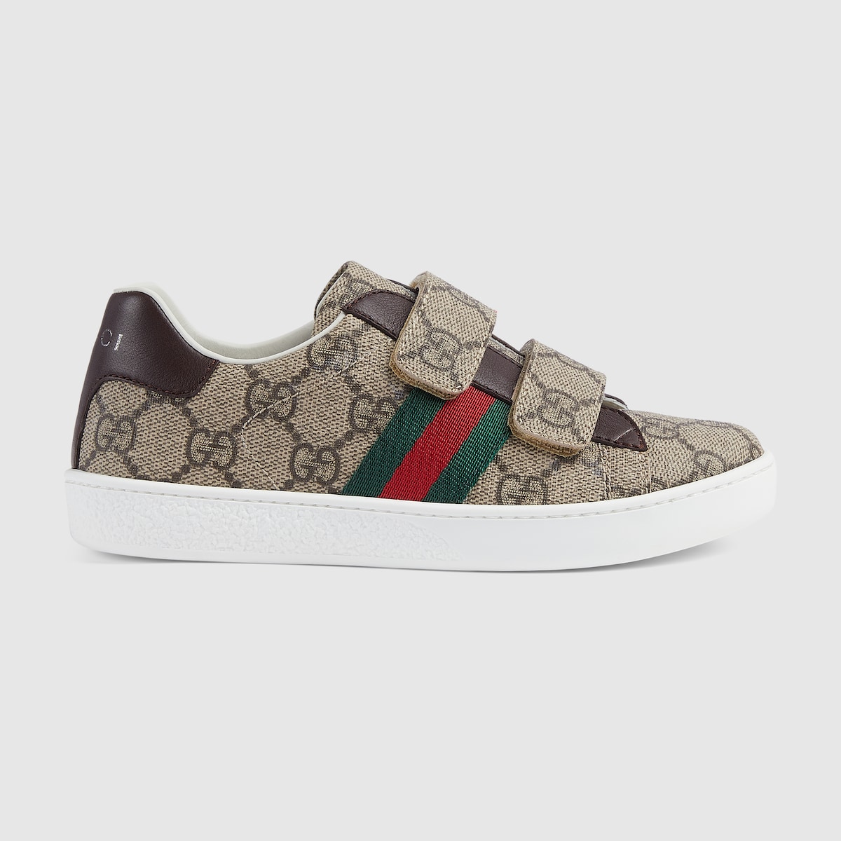 Children s Ace sneaker in beige and ebony GG Supreme GUCCI US