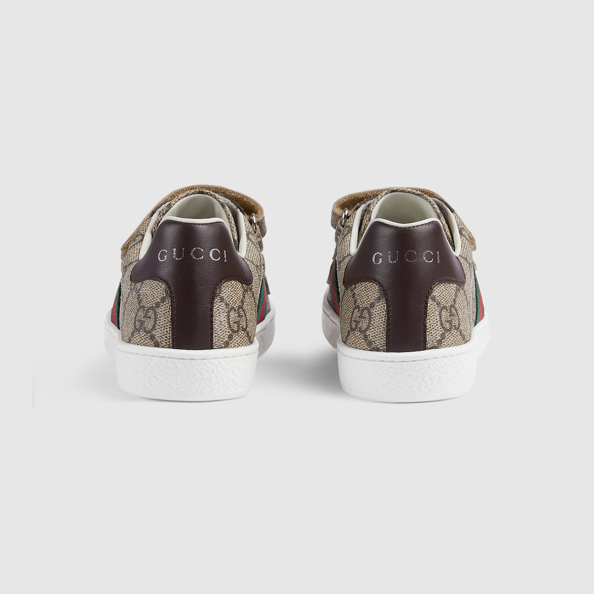 Children's Ace sneaker in beige and ebony GG Supreme | GUCCI® US