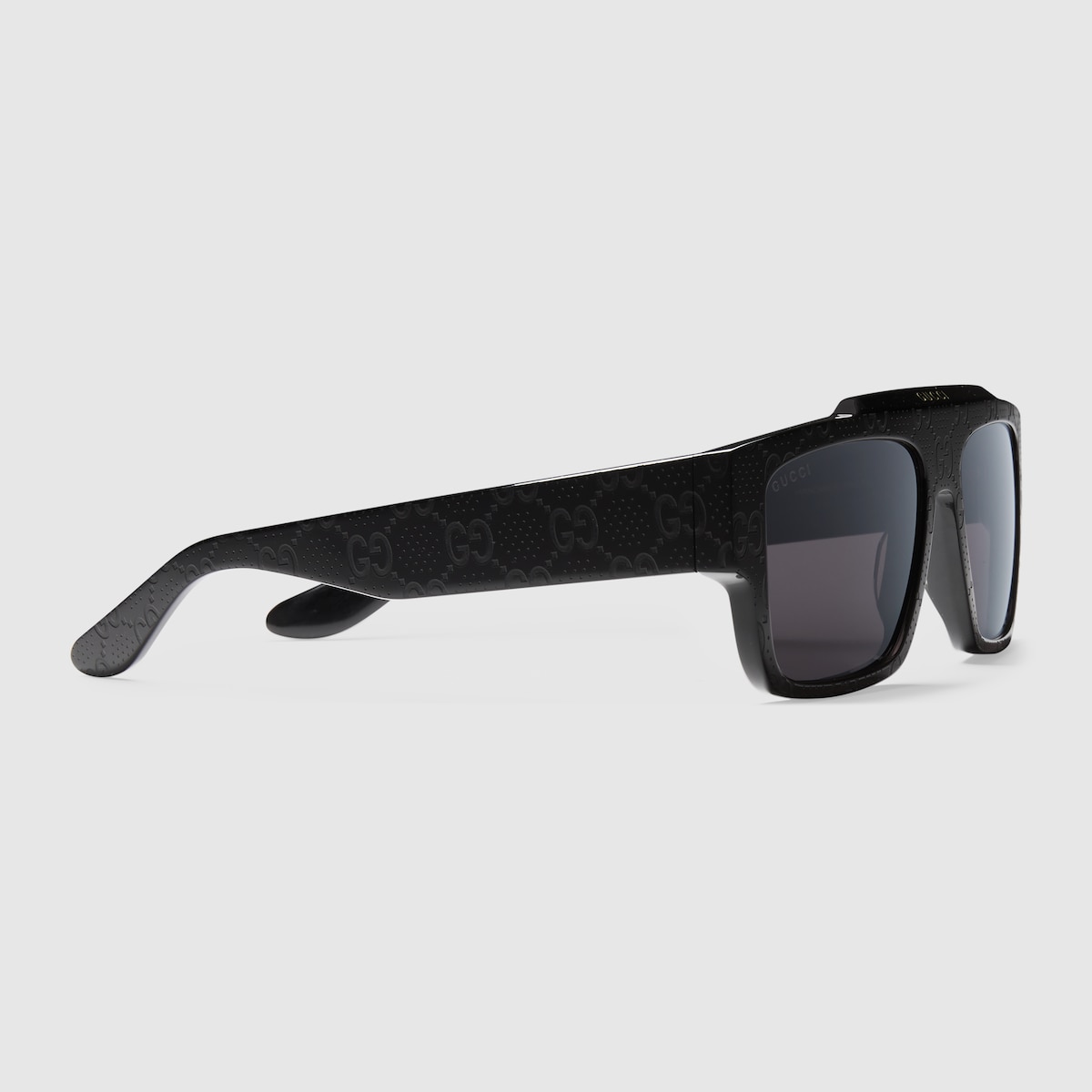 Square-frame sunglasses in black acetate | GUCCI® US