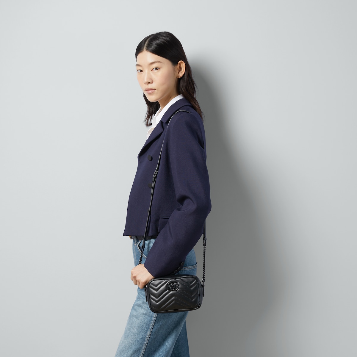 Gucci GG Marmont Mini Chain Shoulder Crossbody Bag 634785