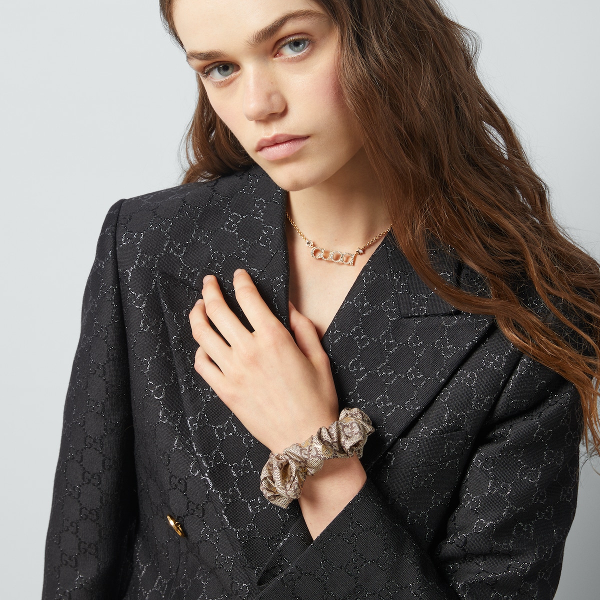 GUCCI Silk scrunchie with iconic floral print グッチ Silk scrunchie with iconic floral print GUCCI - Nugnes1920