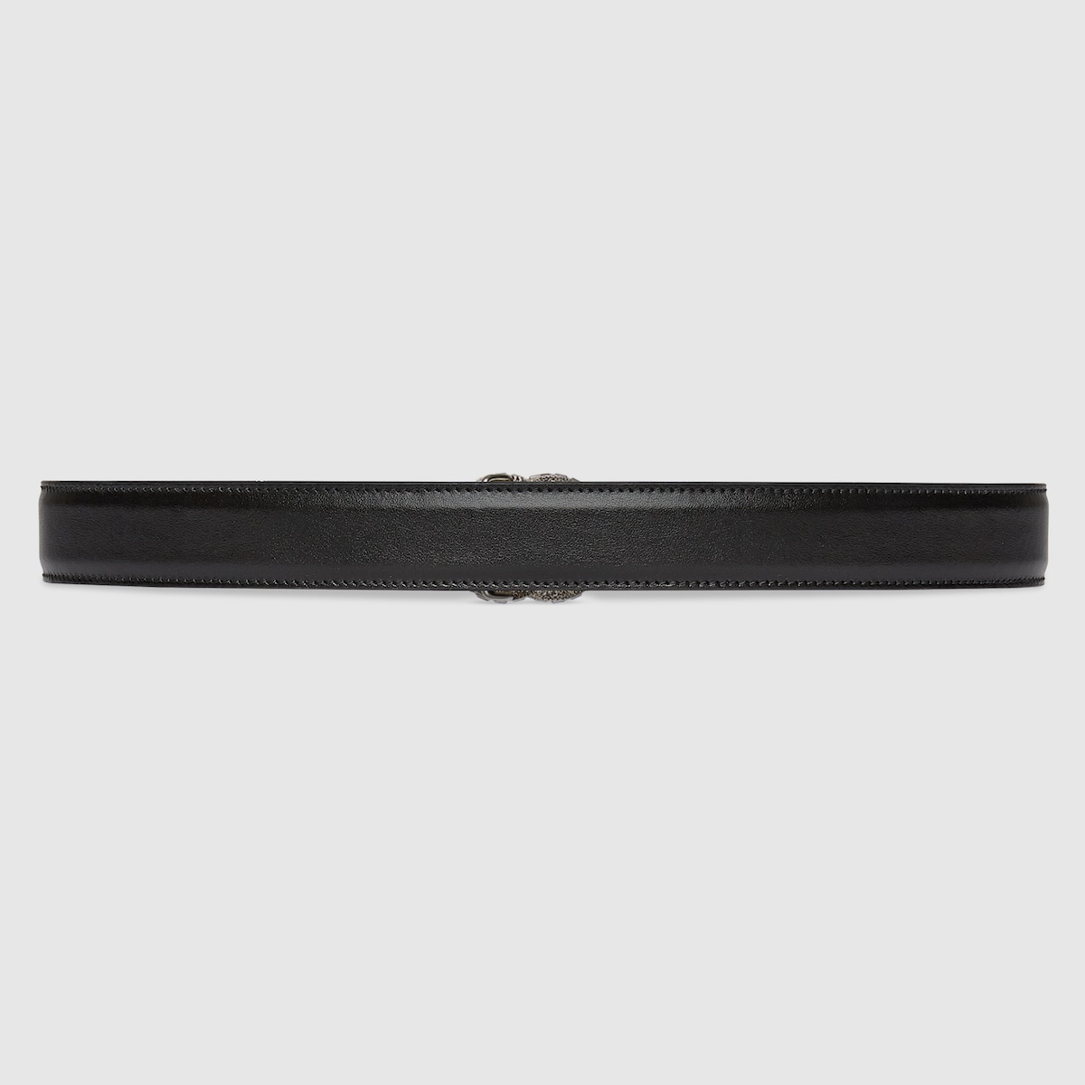 Belt with Interlocking G detail in black Supreme | GUCCI® US