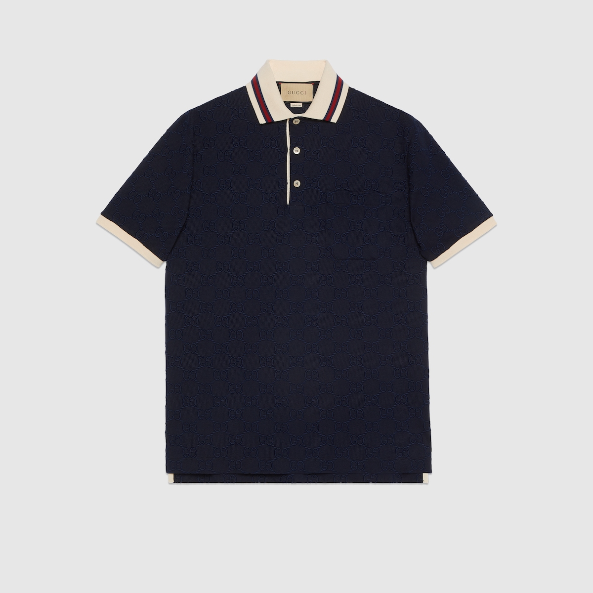 Black polo gucci shirt on sale