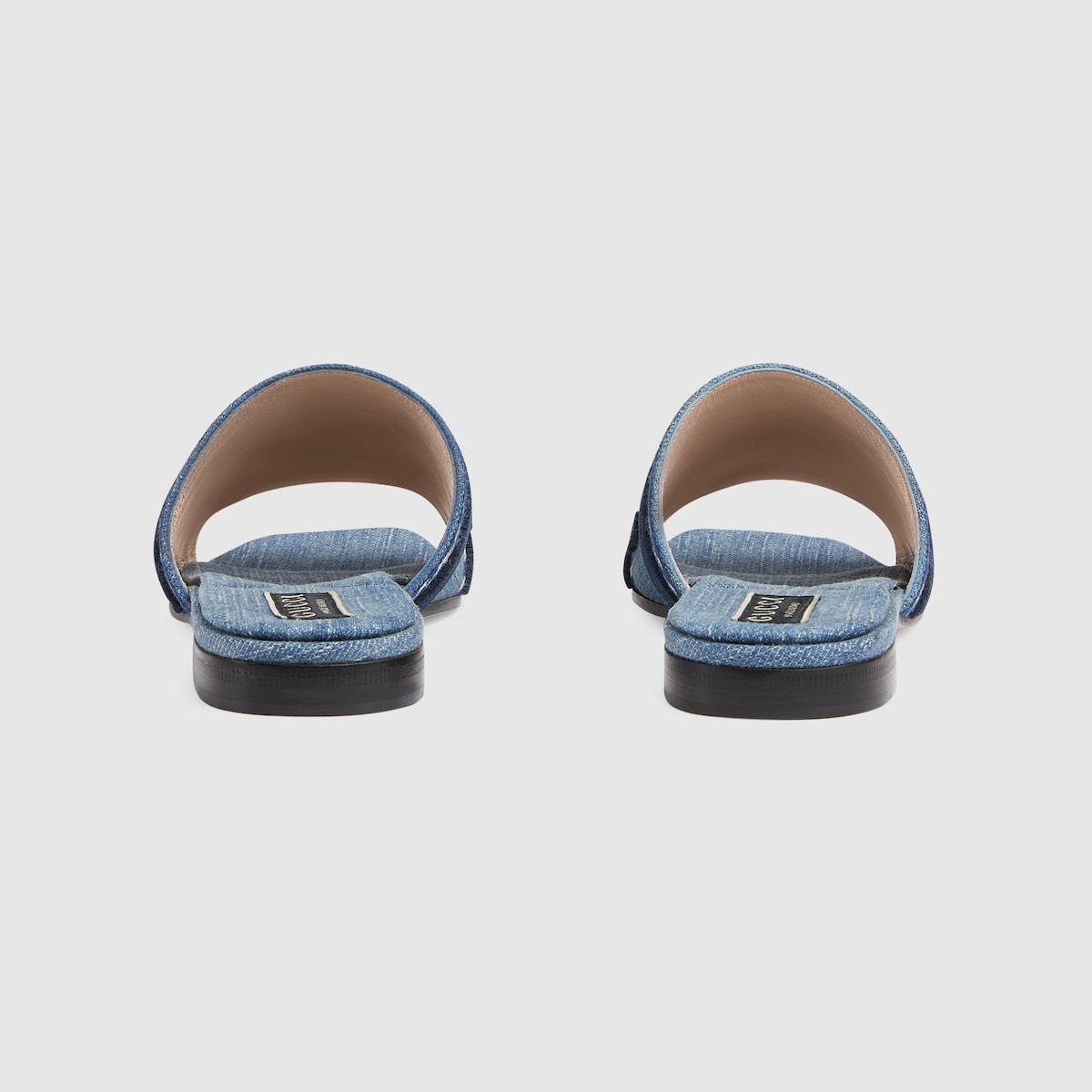 blue gucci slides womens