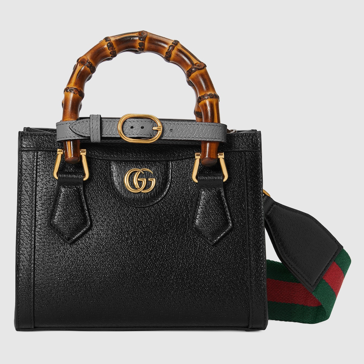 Mini borsa shopping Gucci Diana in pelle nera GUCCI Italia