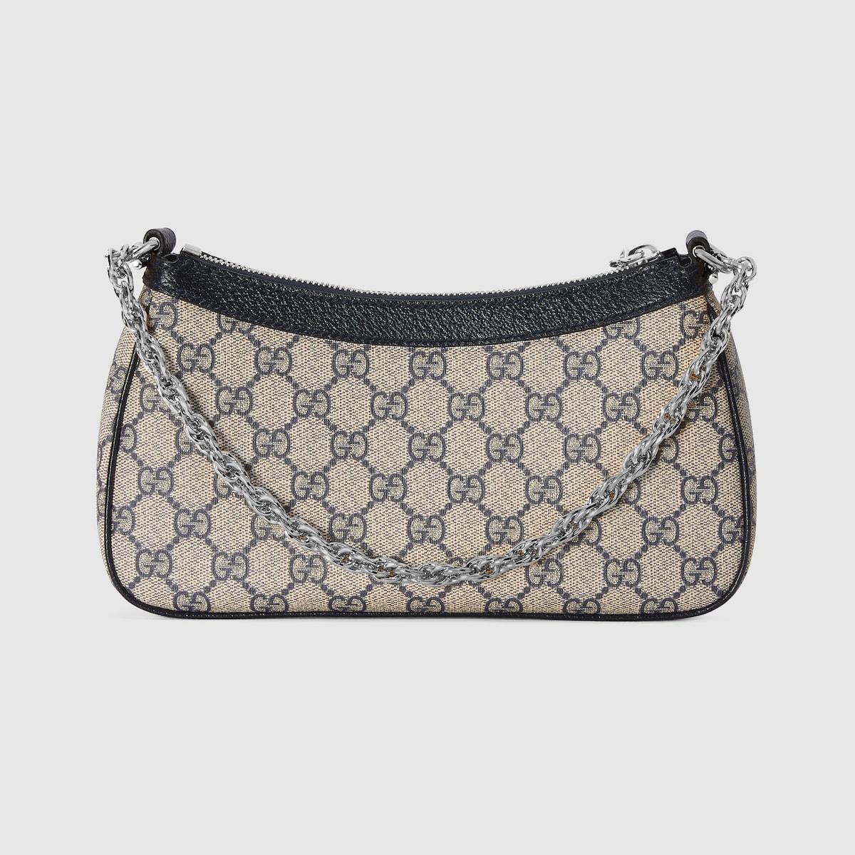 Ophidia small shoulder bag in beige and blue GG Supreme