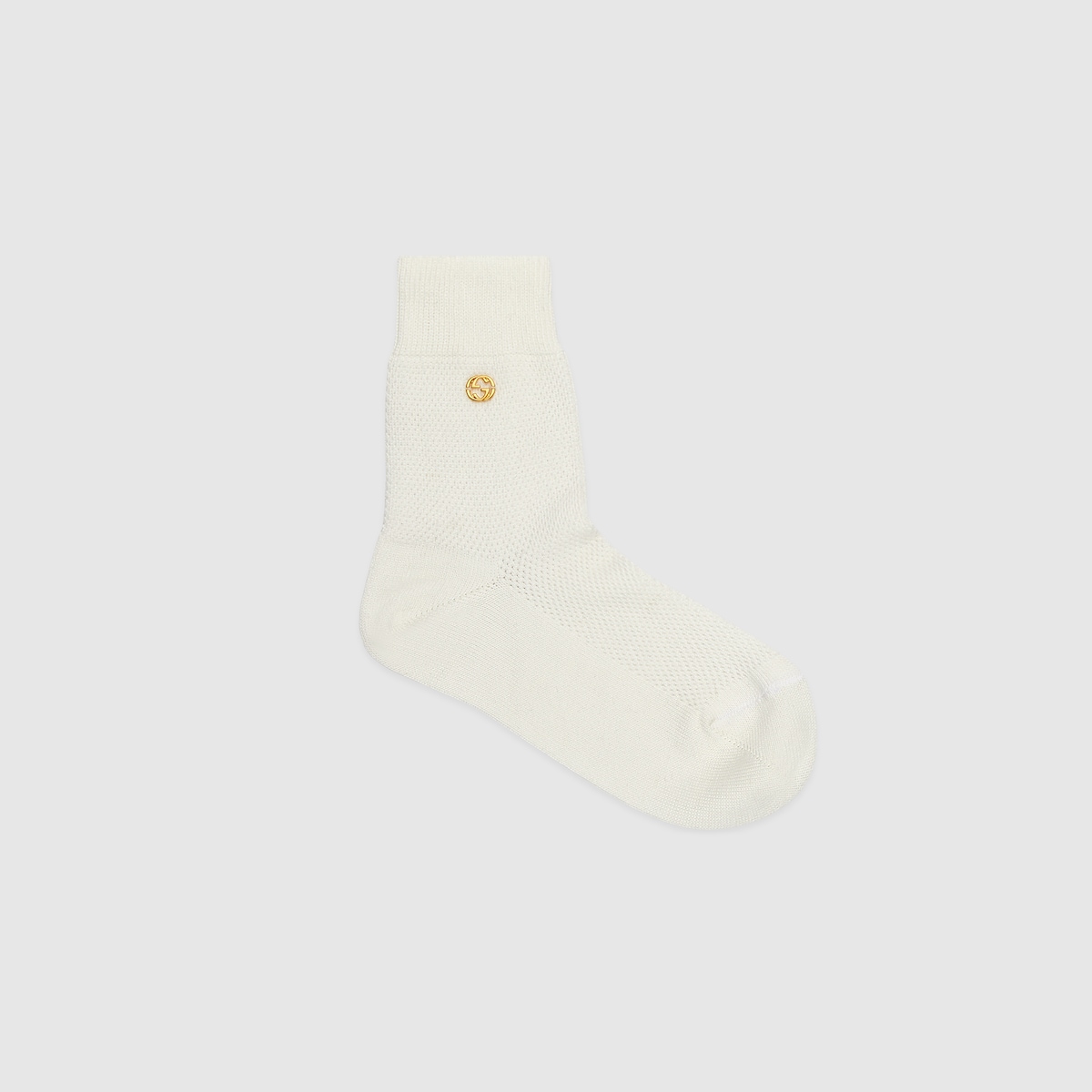 税関送料込★GUCCI★Interlocking G コットン混ソックス 764593_3GACJ_9000_001_100_0000