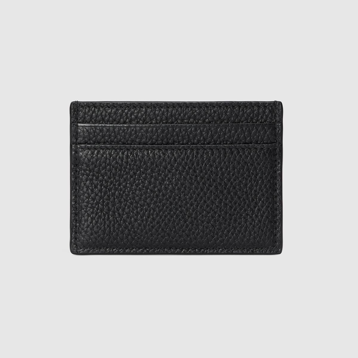 Card case with Gucci logo in black leather