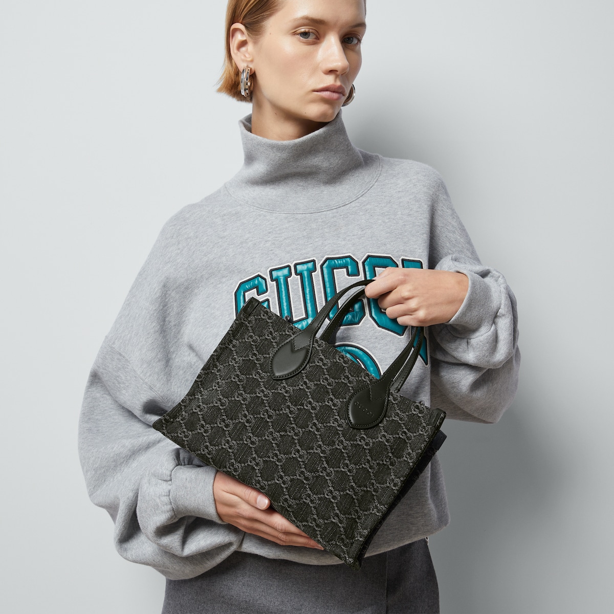 gucci denim tote bags