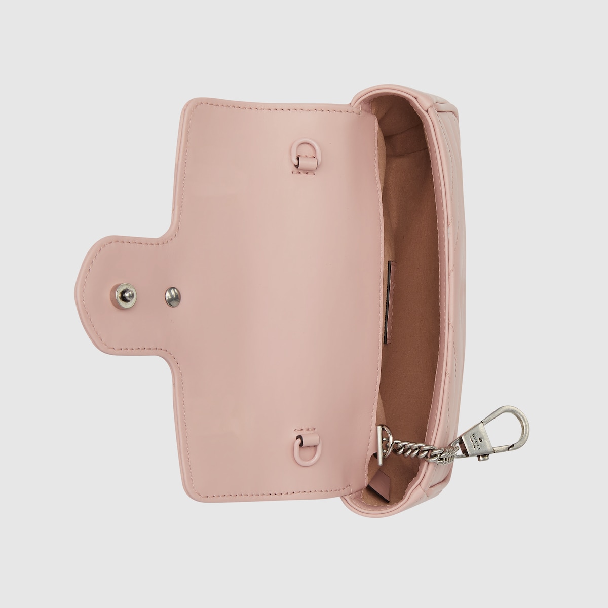 GGマーモント〕スーパーミニバッグライトピンク レザー | GUCCI公式 