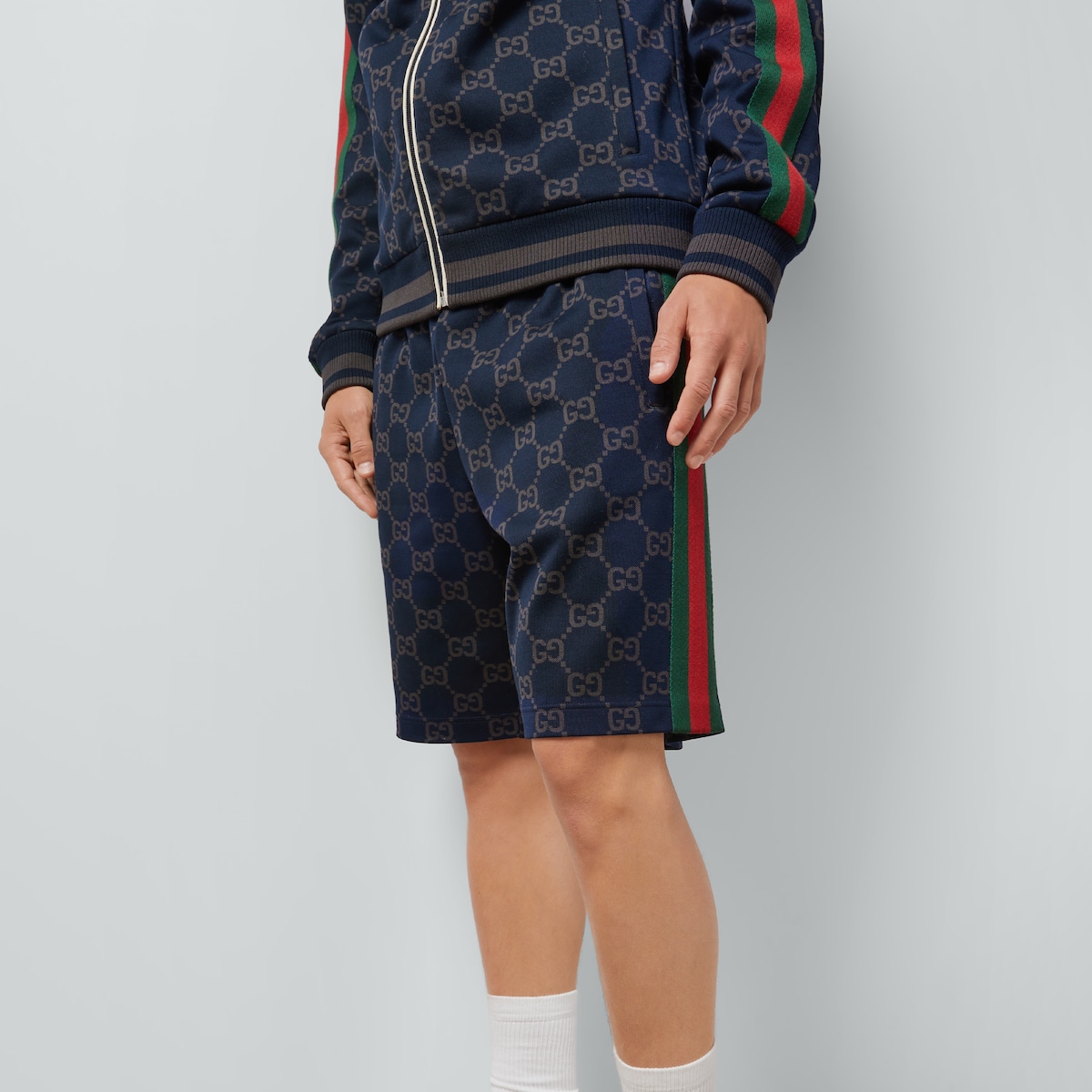 GGコットンジャージー ジョギングショートパンツ ・ダークブルー