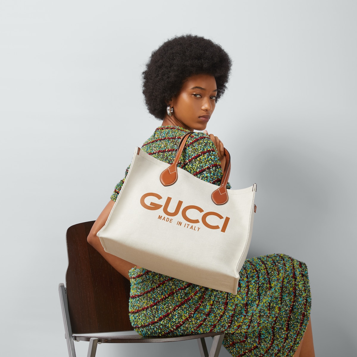ミディアム トートバッグベージュ キャンバス | GUCCI公式