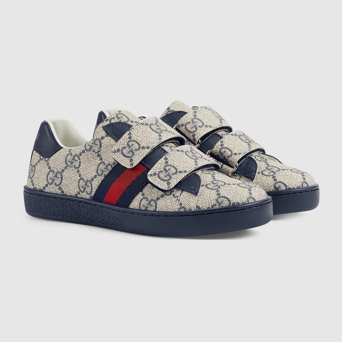 Children's Ace sneaker in beige and brown GG Supreme - thumbnail 9