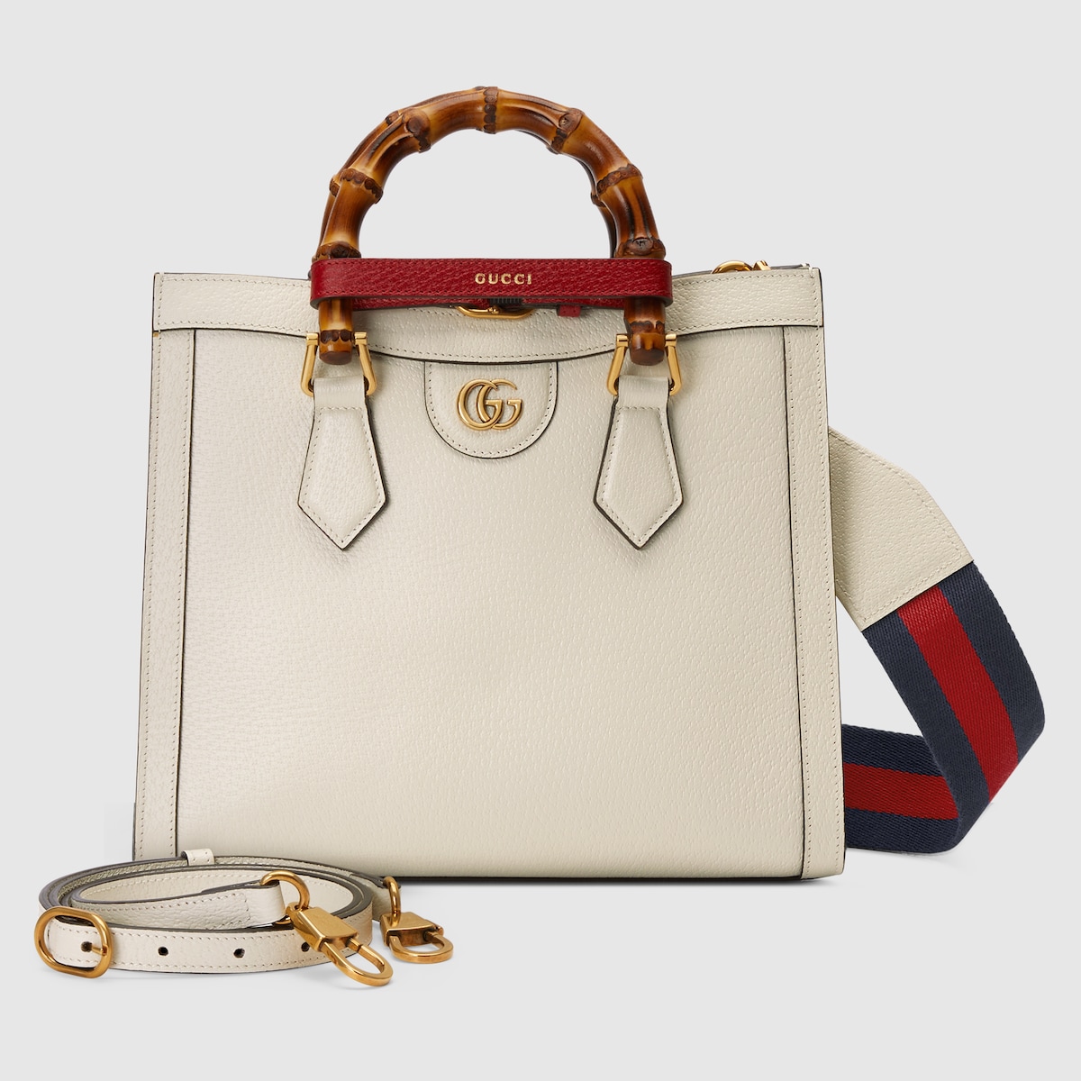トートバッグ GUCCI DIANA SMALL LEATHER TOTE BAG GUCCI Diana small textured-leather tote | NET-A-PORTER