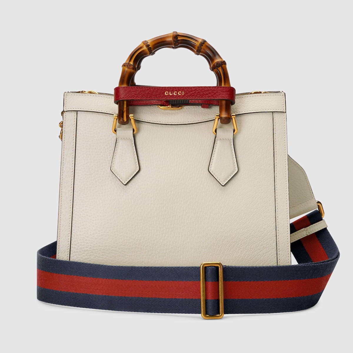 Gucci Diana medium tote bag in white leather | GUCCI® US