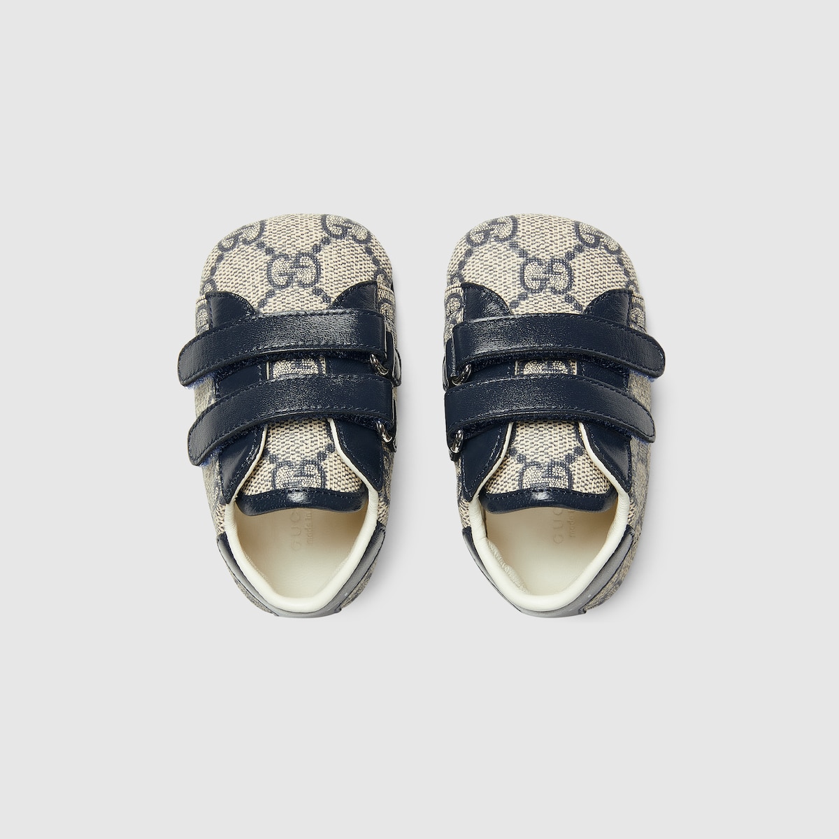 Baby Gucci Ace sneaker in blue and grey GG Supreme - thumbnail 2