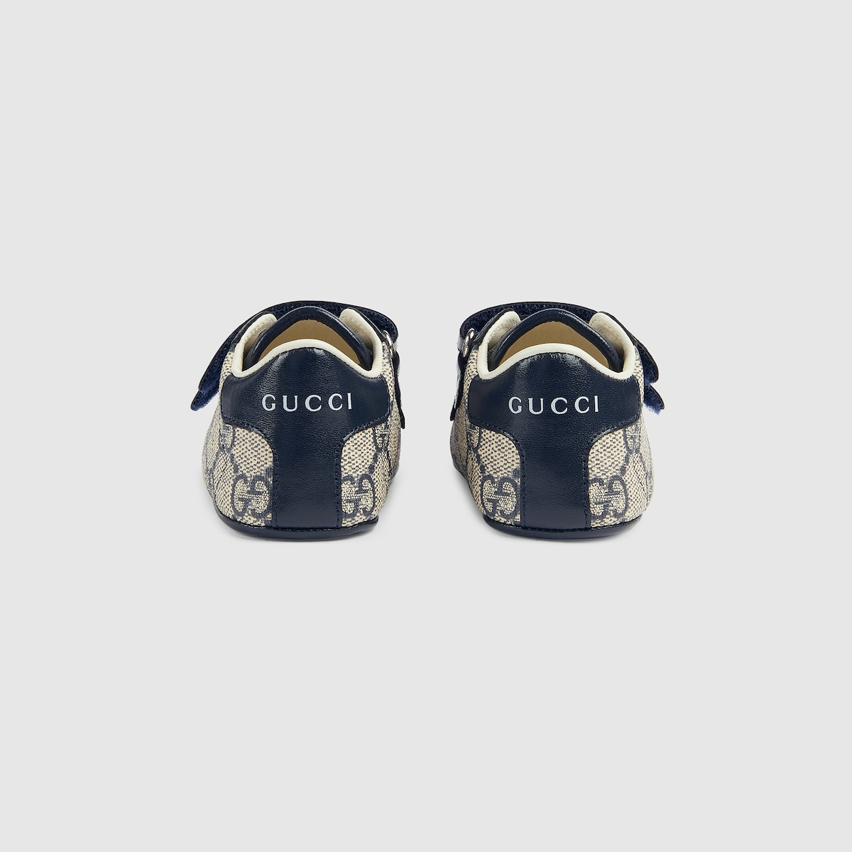 Baby Gucci Ace sneaker in blue and grey GG Supreme - thumbnail 3