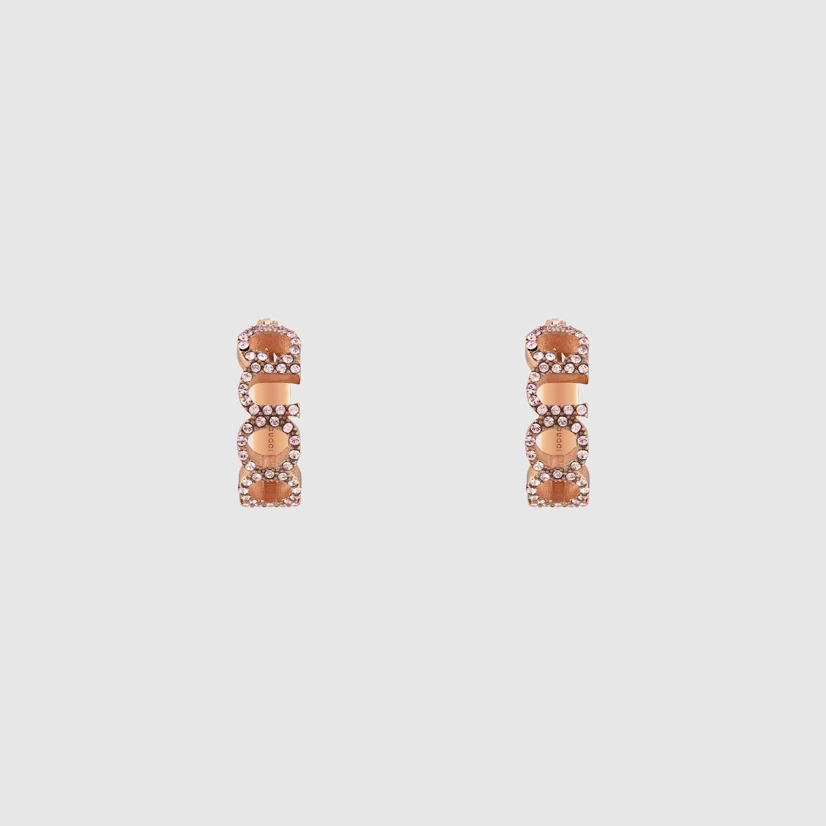 GUCCI ローズゴールド ピアス GUCCI GG Running 18K Rose Gold Stud Earrings YBD65221900300U