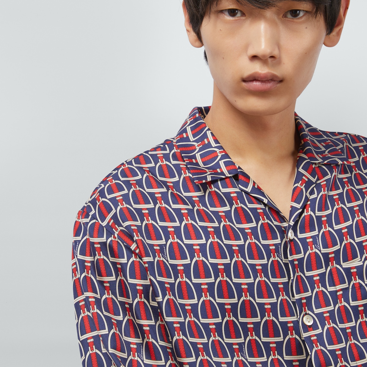 Red gucci dress shirt outlet