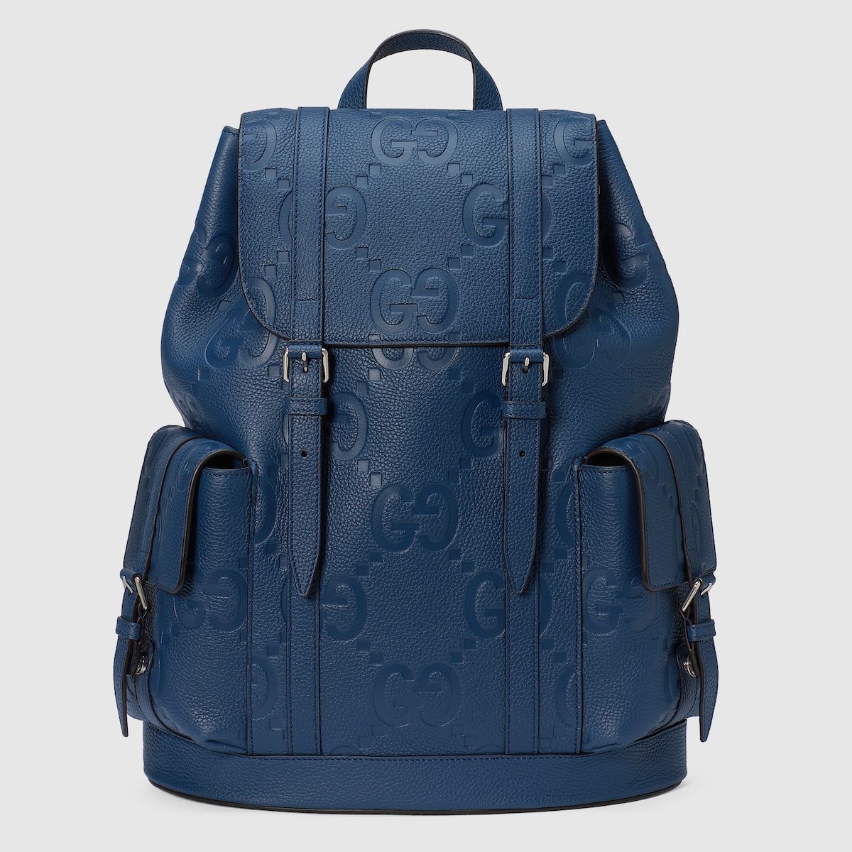 Jumbo GG backpack in blue leather | GUCCI® US