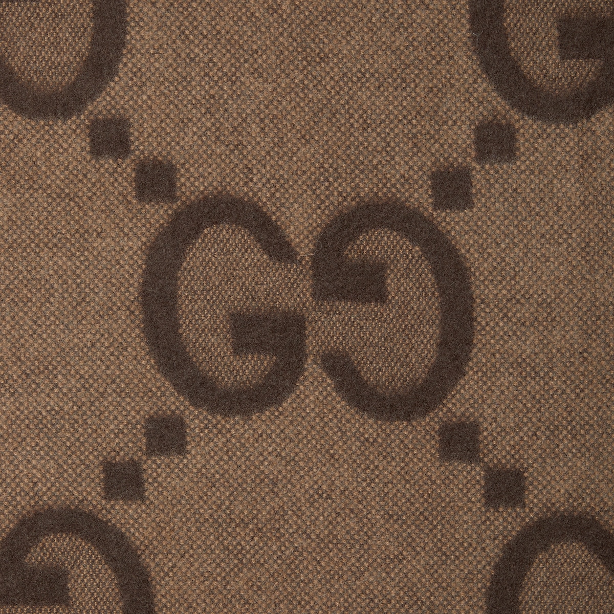 リバーシブル ジャンボGG カシミア ケープ ・ベージュ＆ダーク