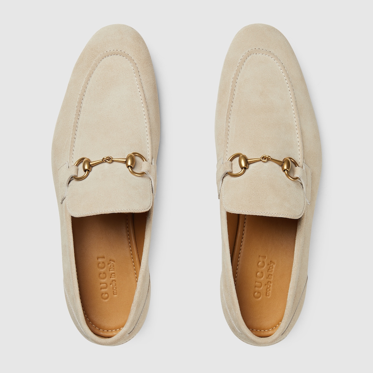 Men s Gucci Jordaan loafer in beige suede GUCCI RO