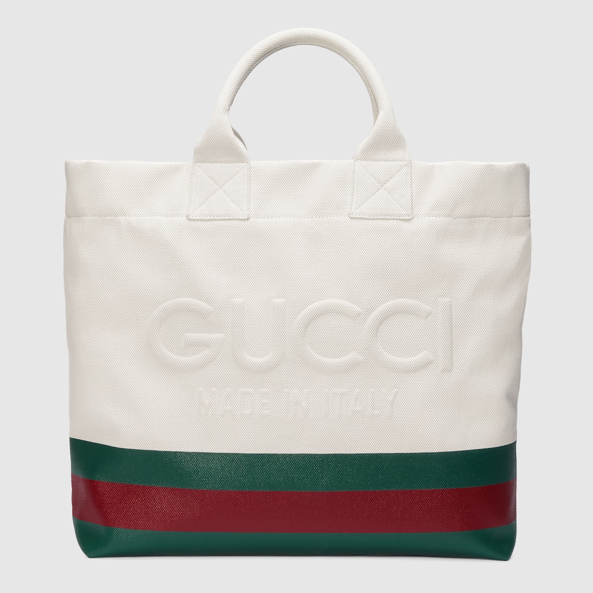 Canvas tote bag with embossed detail in natural canvas with Canvas tote bag with embossed detail in natural canvas with