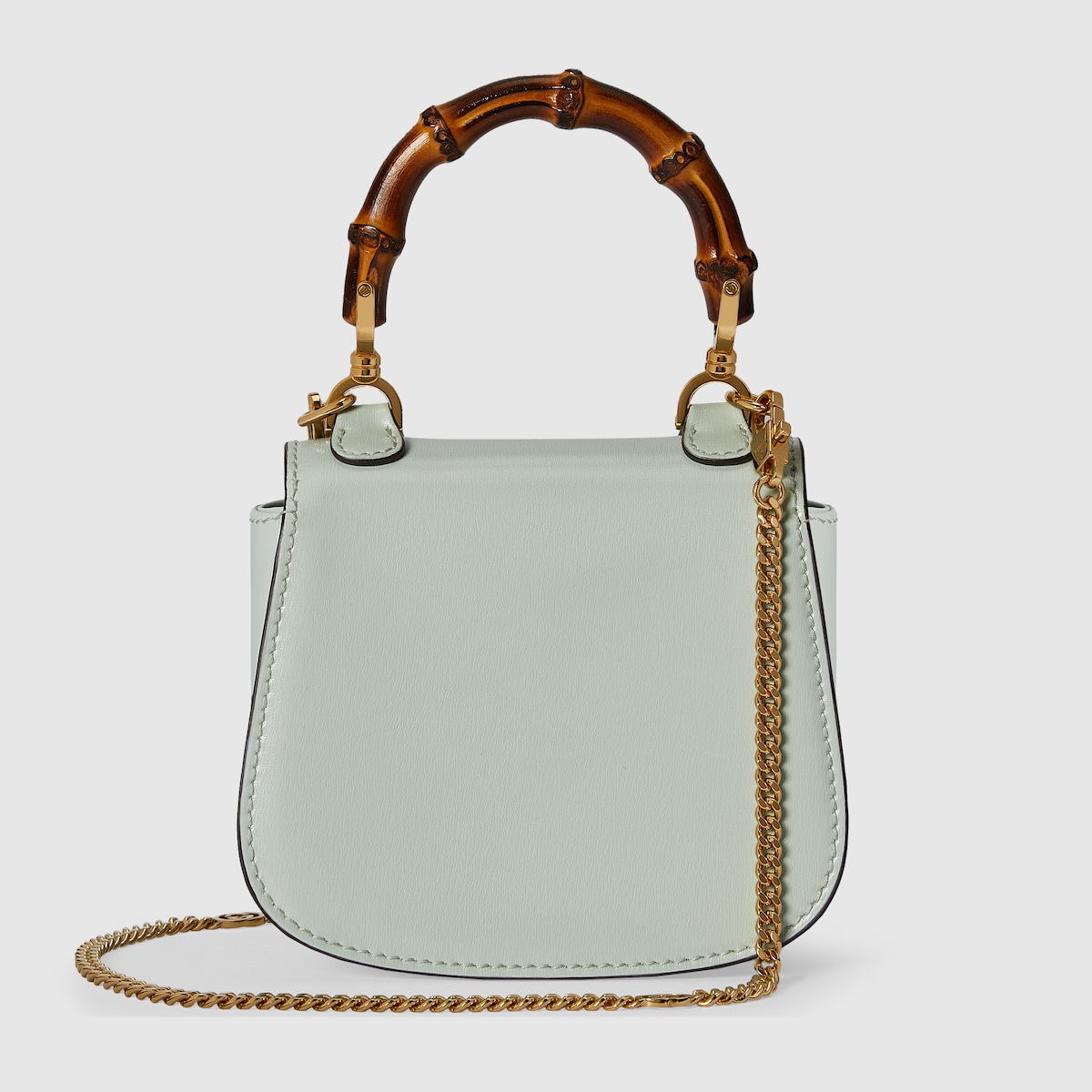 Gucci Bamboo 1947 super mini bag in pale green leather GUCCI Canada