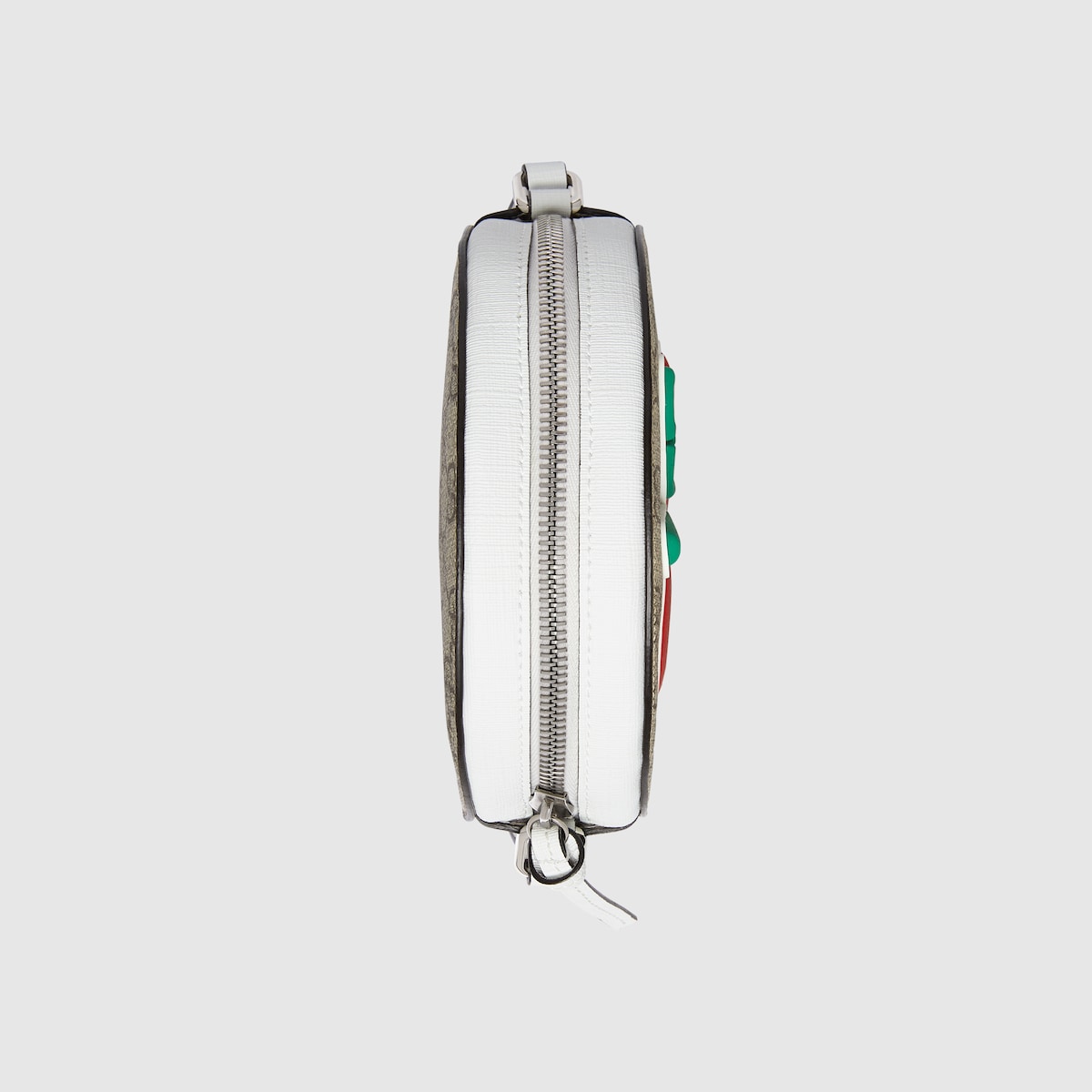 Children's handbag with patch in beige and ebony GG Supreme